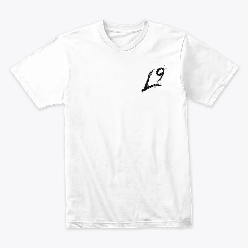 L9 White Logo Tee